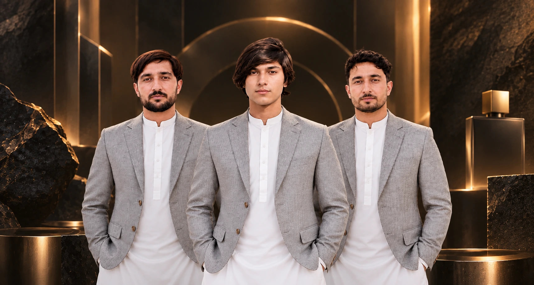 The three founders of 3ONE